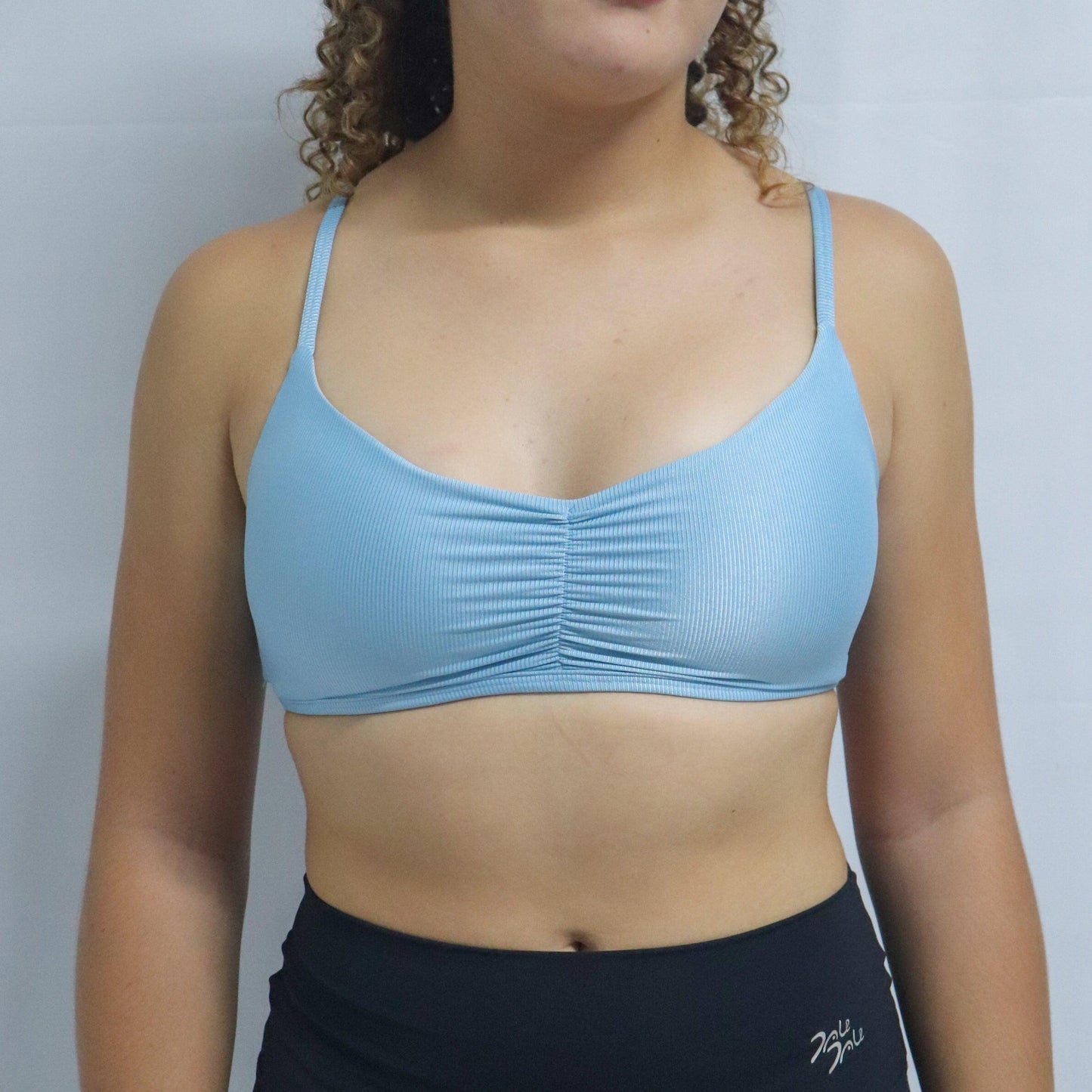 Top franzido wonder azul candy